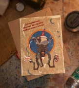 Открытка ⦁ Happy Birthday ⦁ Сувениры по игре Фоллаут ⦁ Подарок для геймера Fallout