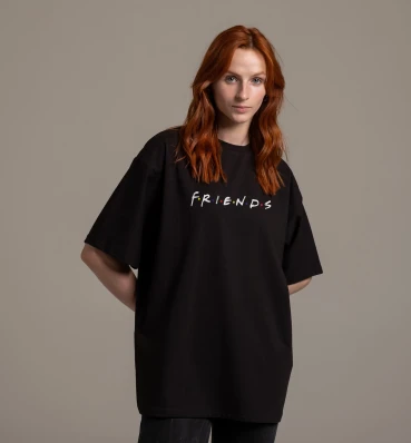 Футболка OVERSIZE №5 • Логотип • Одяг Друзі • Подарунок для фаната серіалу Friends