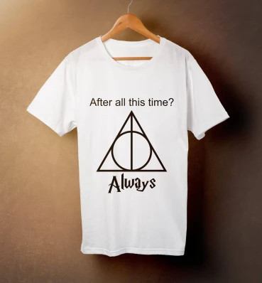 Футболка №18 • Always • Гаррі Поттер, біла