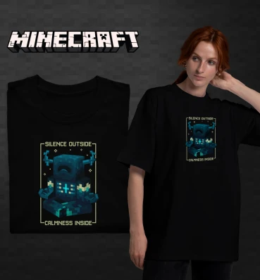 Футболка OVERSIZE №20 • Wargen • Одяг для фанатів гри Майнкрафт • Мерч Minecraft для геймерів