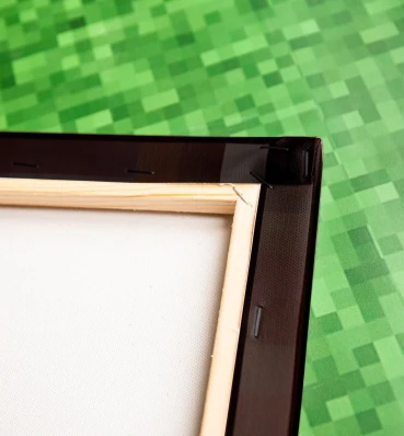 Холст ⦁ Land ⦁ Картина на хосте в стиле игры Minecraft ⦁ Подарок Майнкрафт 