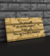 Холст ⦁ Табличка ⦁ Картина на хосте в стиле игры Minecraft ⦁ Подарок Майнкрафт ПРЕДЗАКАЗ