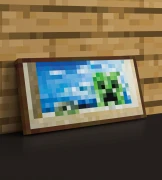 Холст ⦁ Creebet ⦁ Картина на хосте в стиле игры Minecraft ⦁ Подарок Майнкрафт ПРЕДЗАКАЗ