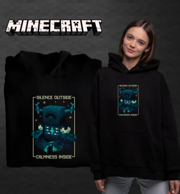 Худи OVERSIZE №20 • Wargen • Одежда для фанатов игры Майнкрафт • Мерч для геймеров Minecraft