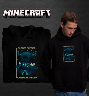 Худи OVERSIZE №20 • Wargen • Одежда для фанатов игры Майнкрафт • Мерч для геймеров Minecraft