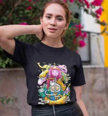 SALE Футболка №1 • Всі персонажі • Мерч • Одяг за мультсеріалом Adventure Time • Час Пригод