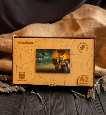 Фигурный деревянный пазл S.T.A.L.K.E.R. 2 • Игры и пазлы по Сталкер 2 • Подарок геймеру и фанату Stalker