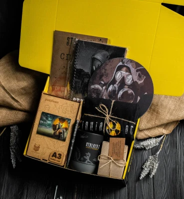Подарочный бокс Диванний сталкер • S.T.A.L.K.E.R • Набор Сталкер • Подарок геймеру