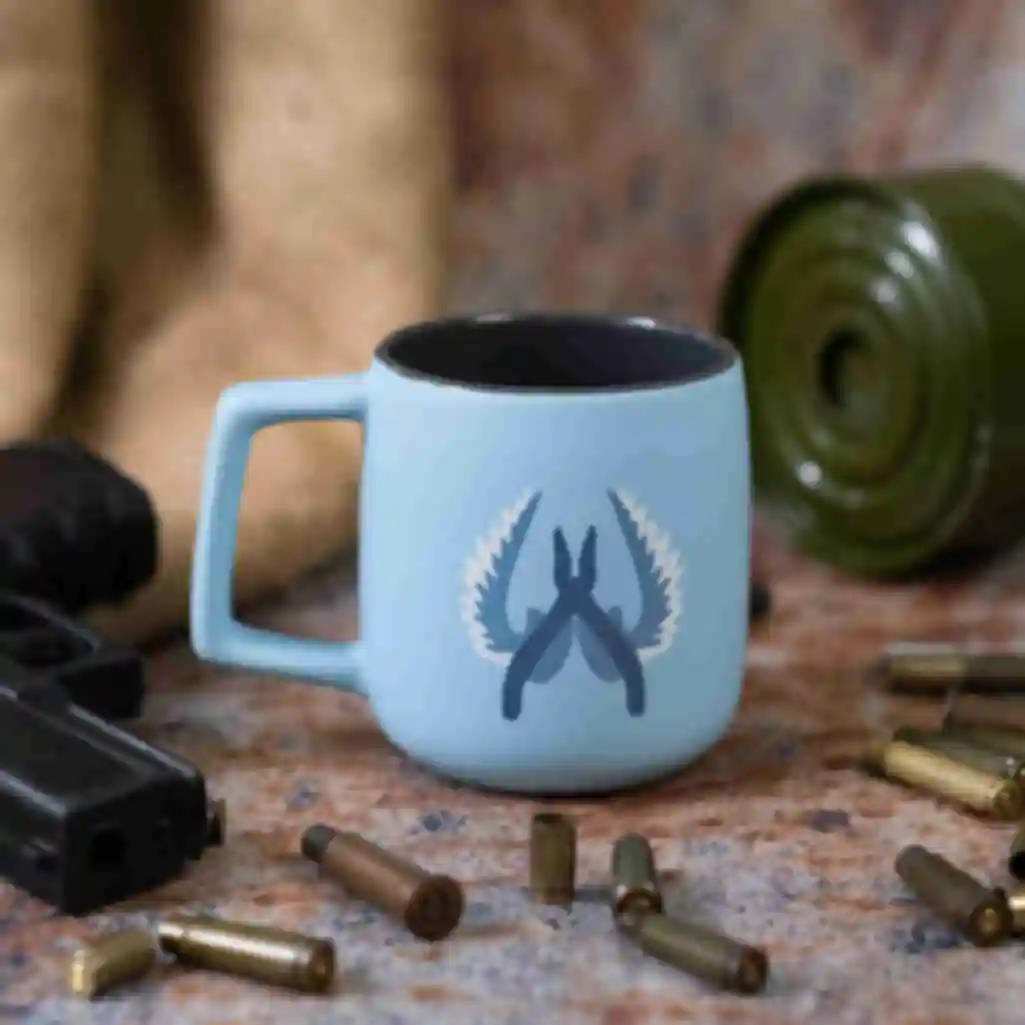 Синя чашка з логотипом Контр-терористів ⦁ Атрибутика та сувеніри Counter-Strike • Подарунки у стилі гри Контр-СтрайкФото №24