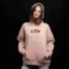 Худі OVERSIZE №1 • Логотип CS • CS, бежевий