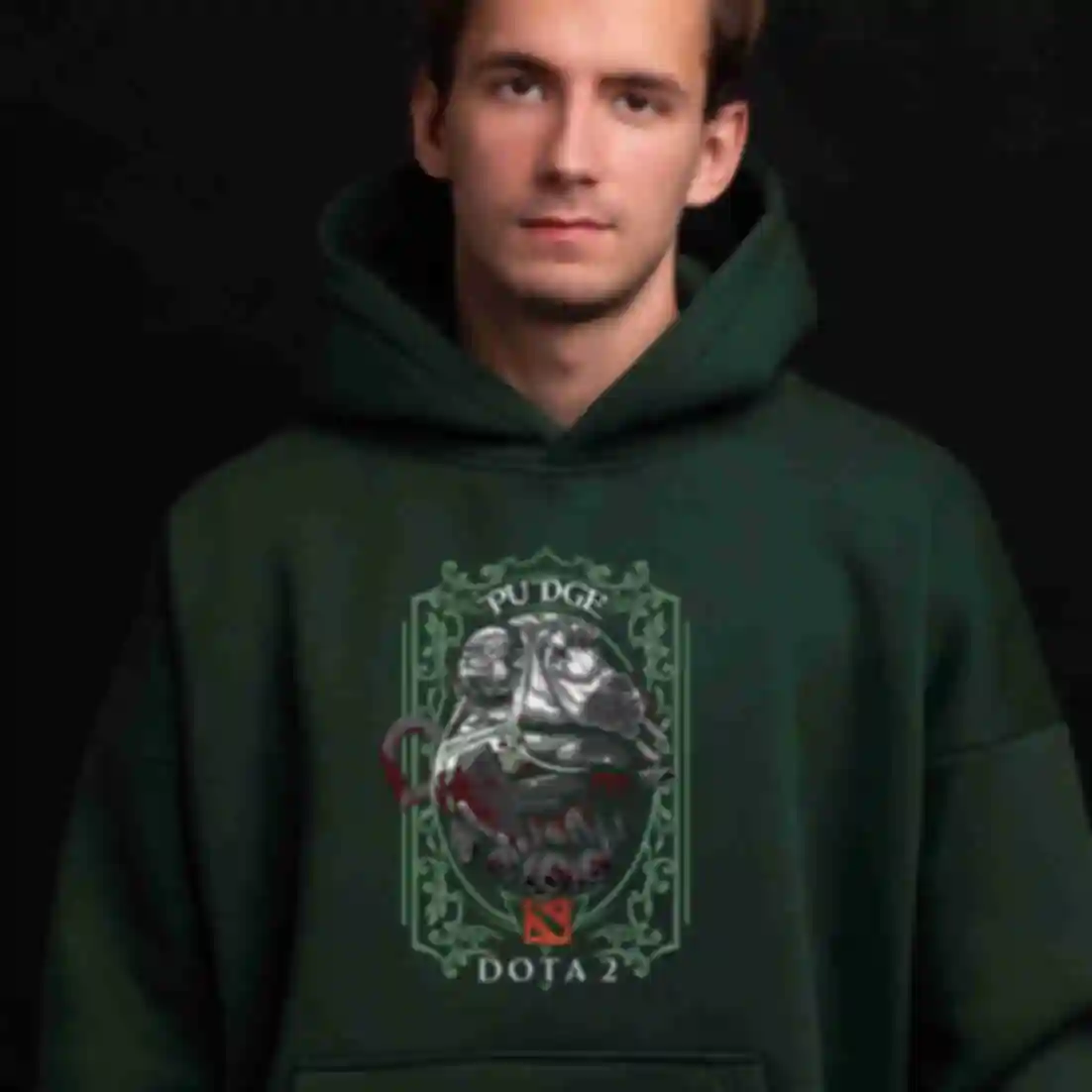 Худі OVERSIZE №7 • Pudge • Одяг з логотипом Дота 2 • Мерч за грою Dota 2 • Кофта для геймерів