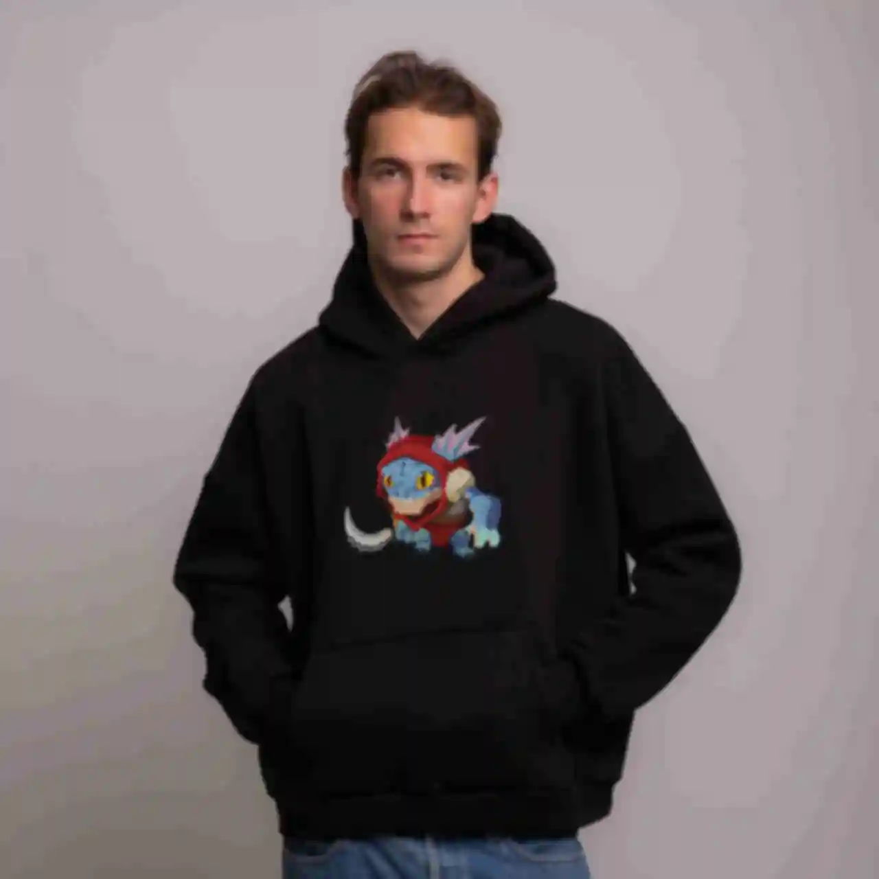 Худі OVERSIZE №4 • Slark • Dota 2, чорнийФото №2