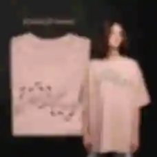 Футболка OVERSIZE №37 • Карта Мародерів • Гаррі Поттер, бежева