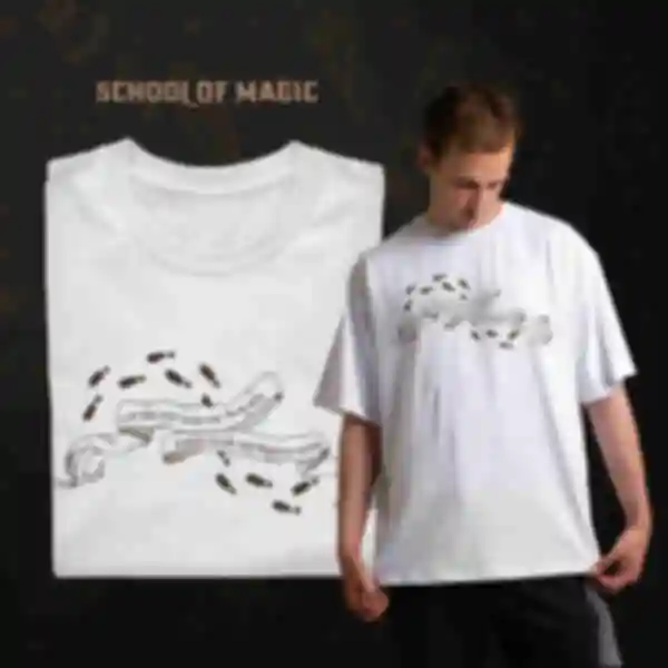Футболка OVERSIZE №37 • Карта Мародерів • Гаррі Поттер, біла