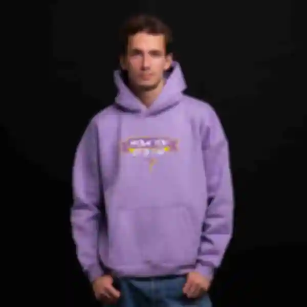 Худи OVERSIZE №7 • How you doin • Friends, фиолетовый