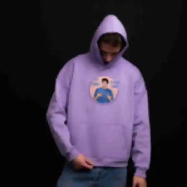 Худи OVERSIZE №16 • I'm Fine • Friends, фиолетовый