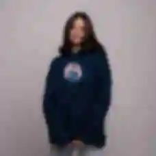 Худи OVERSIZE №16 • I'm Fine • Friends, синий