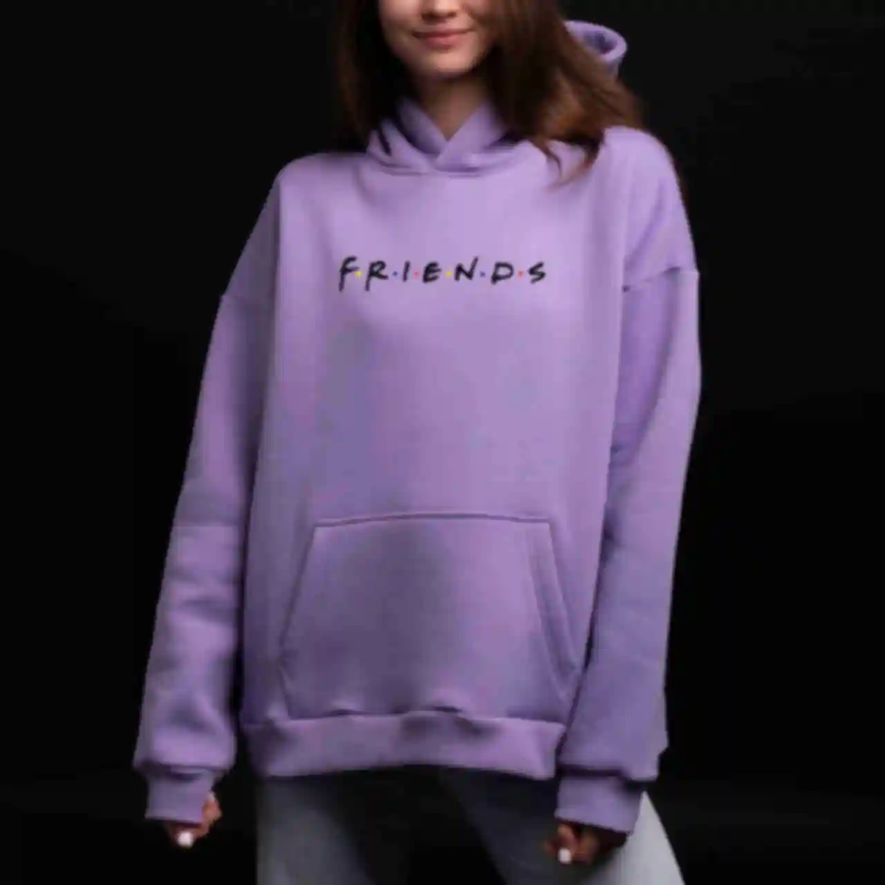 Худі OVERSIZE №5 • Friends • Friends, фіолетовийФото №1