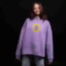 Худи OVERSIZE №10 • Рамка • Friends, фиолетовый
