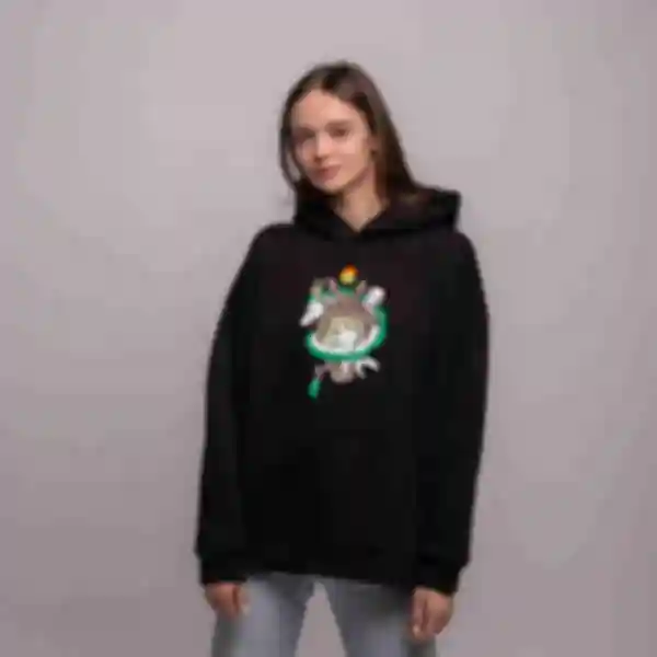 Худі OVERSIZE №9 • Головні персонажі, чорний