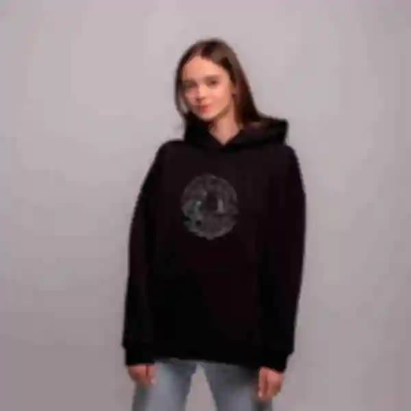 Худі OVERSIZE №7 • See With Eyes Unclouded • Всесвіт Хаяо Міядзакі • Одяг з принтом за аніме Студії Гіблі