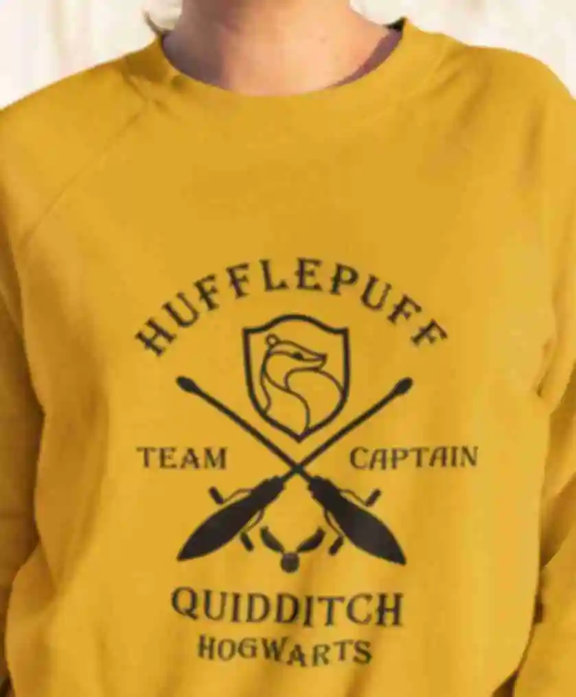 Свитшот • Капитан команды Пуффендуй по квиддичу • Hufflepuff • Гарри Поттер. Фото №2