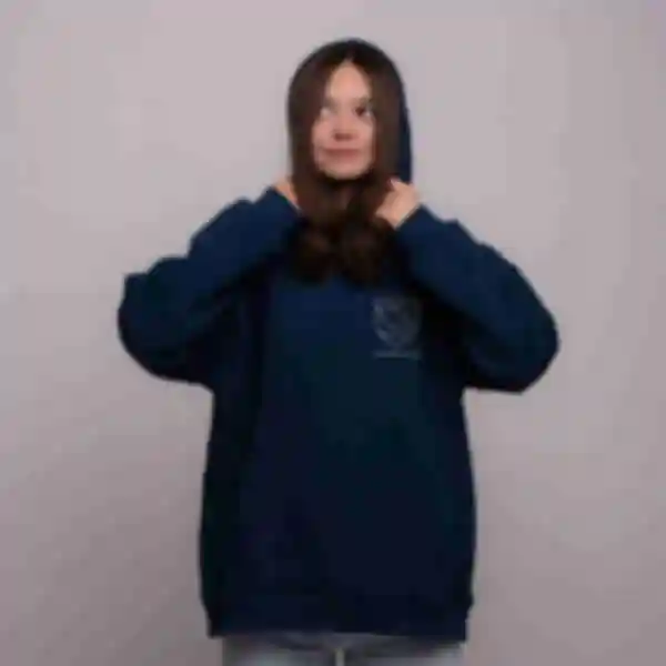 Худі OVERSIZE №28 • Герб Рейвенклов кишеня • Ravenclaw • Кофта Гаррі Поттер • Одяг в стилі Harry Potter