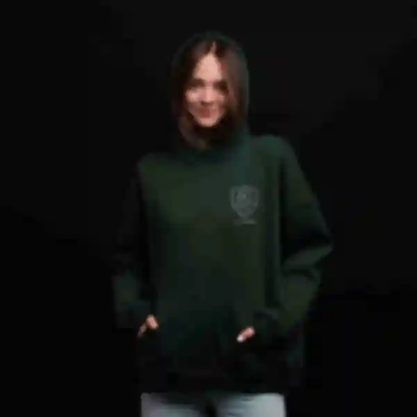 Худи OVERSIZE №32 • Герб Слизерин кармашек • Slytherin • Кофта Гарри Поттер • Одежда в стиле Harry Potter