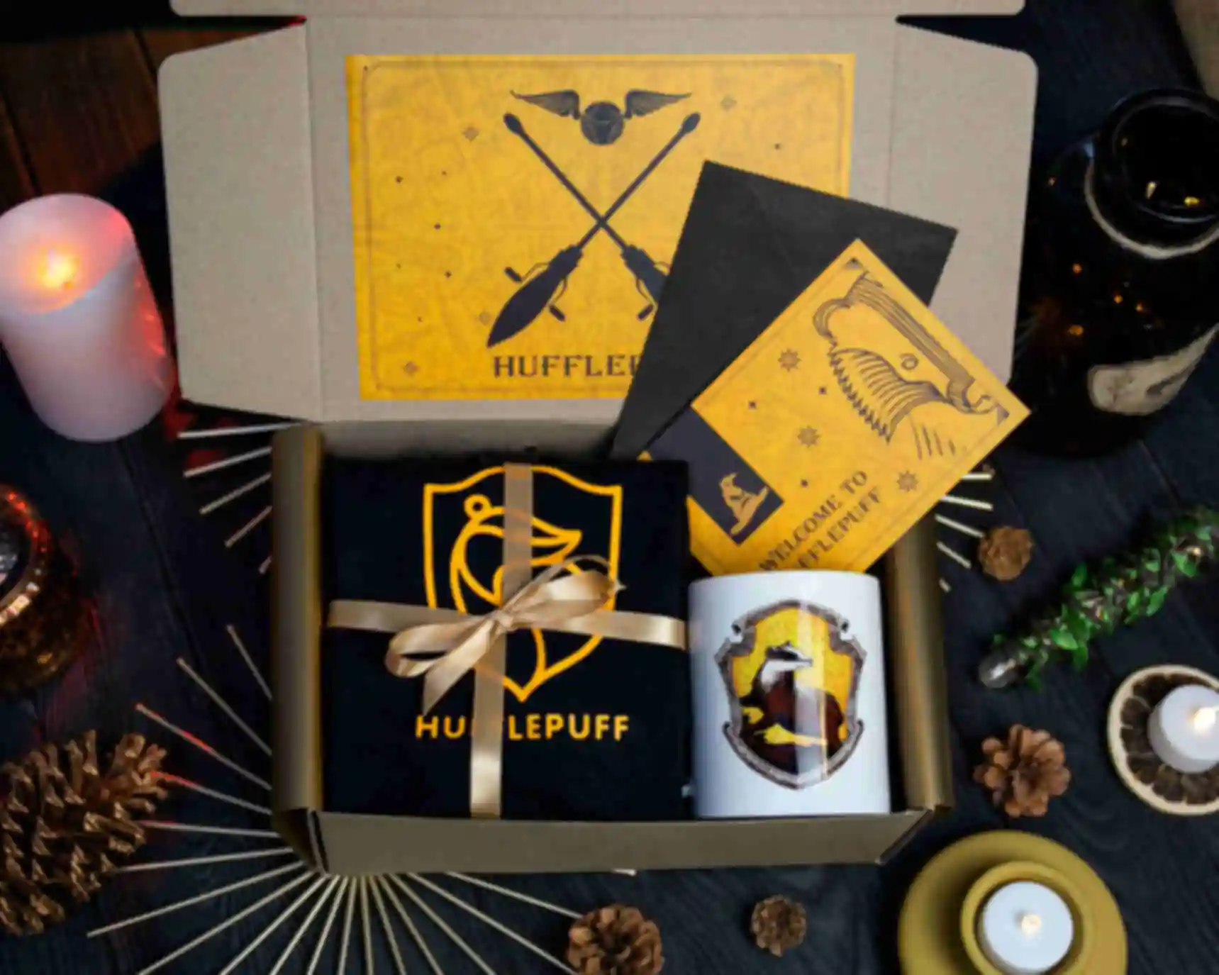 Набор по факультету Пуффендуй ⦁ medium ⚡️ Подарок Гарри Поттер ⚡️ Hufflepuff ⚡️ Harry Potter