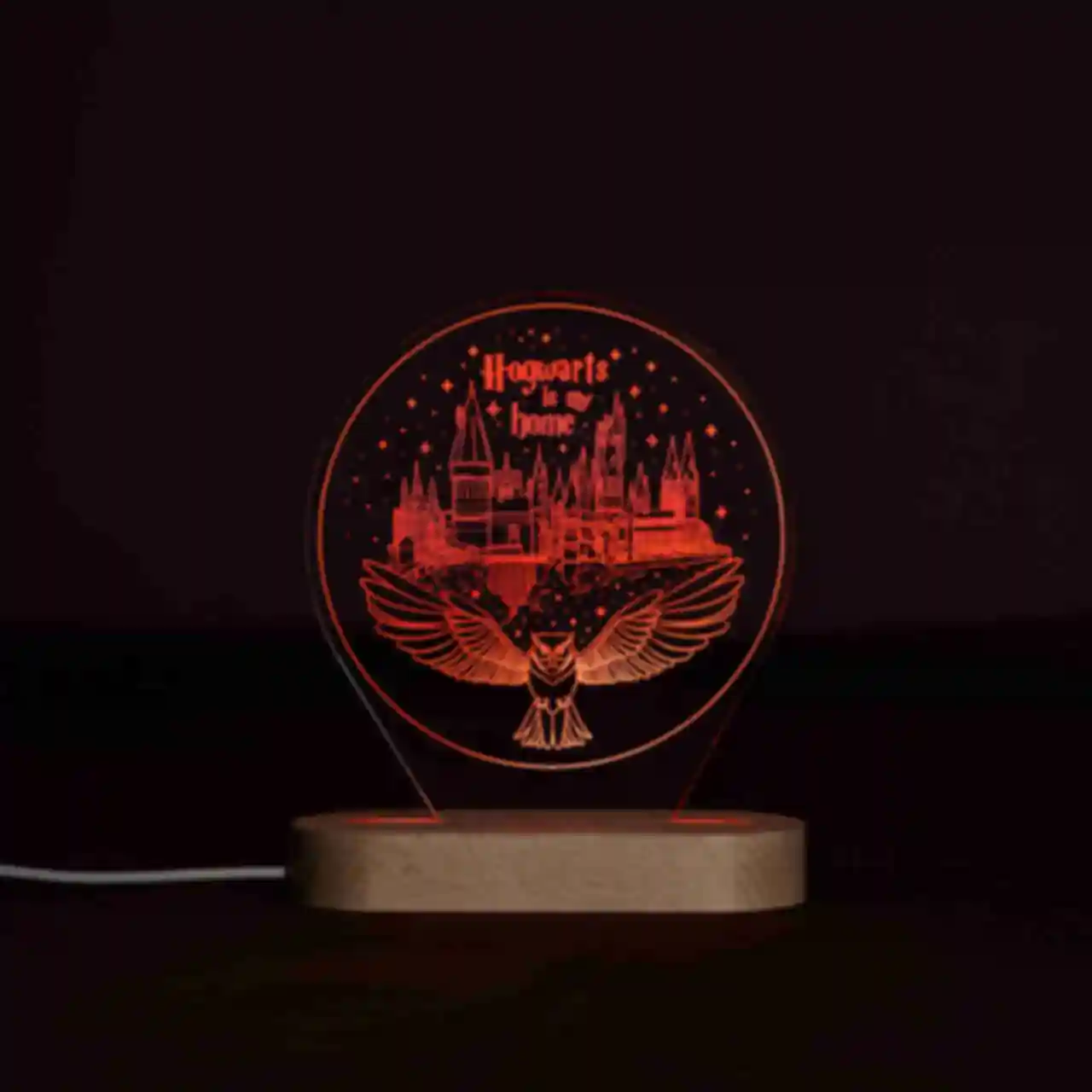 Светильник Hogwarts ⦁ Ночник в стиле Гарри Поттера ⦁ Сувениры и аксессуары ⦁ Подарок Harry Potter. Фото №6
