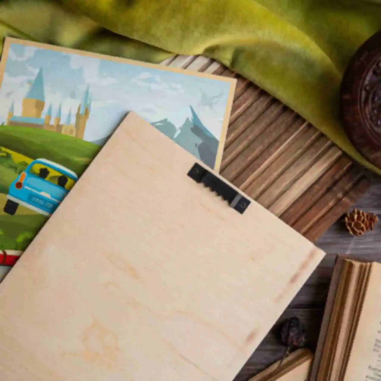 Деревянный постер Летающая машина ⚡️ Плакат Harry Potter ⚡️ Подарок Гарри Поттер  . Фото №2
