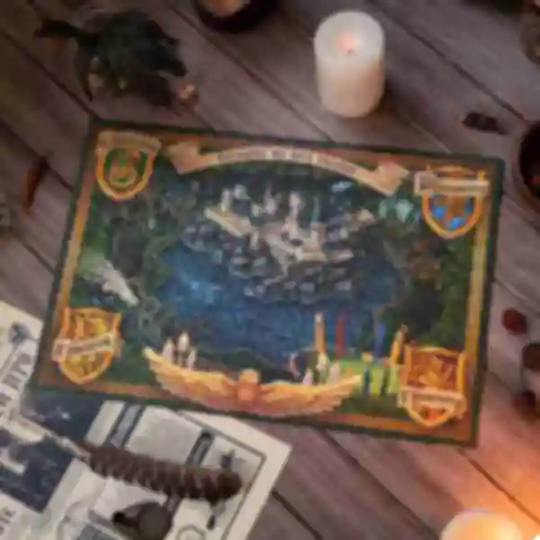 Пазлы-карта «Хогвартс и его окрестности» ⚡️ Игры по Гарри Поттеру ⚡️ Подарки Harry Potter