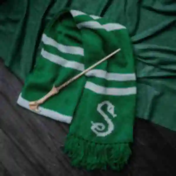 Шарф факультету Слизерин ⚡️ Одяг Гаррі Поттер ⚡️ Мерч Slytherin ⚡️ Harry Potter