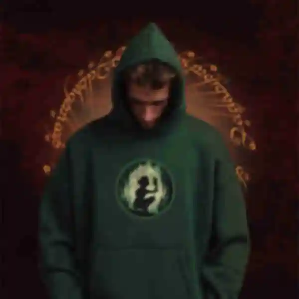 Худі OVERSIZE №5 • Ґолум • Володар Перстнів, зелений АРХІВ