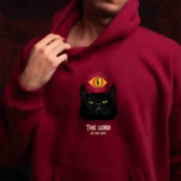 Худі OVERSIZE №16 • The Lords of the Cats • Одяг по фільму Володар Перснів • Подарунки The Lord of the Rings
