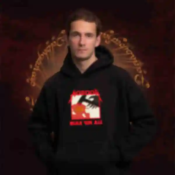 Худі OVERSIZE №23 • Rule 'em all • Одяг по фільму Володар Перснів • Подарунки The Lord of the Rings