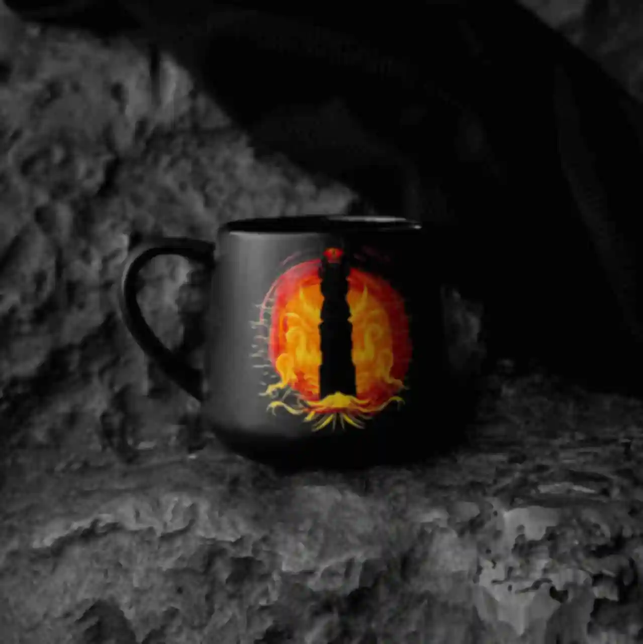 Чашка Мордор ⦁ Горнятко деколь по фільму Володар Перснів ⦁ Подарунок фанату The Lord of the RingsФото №1