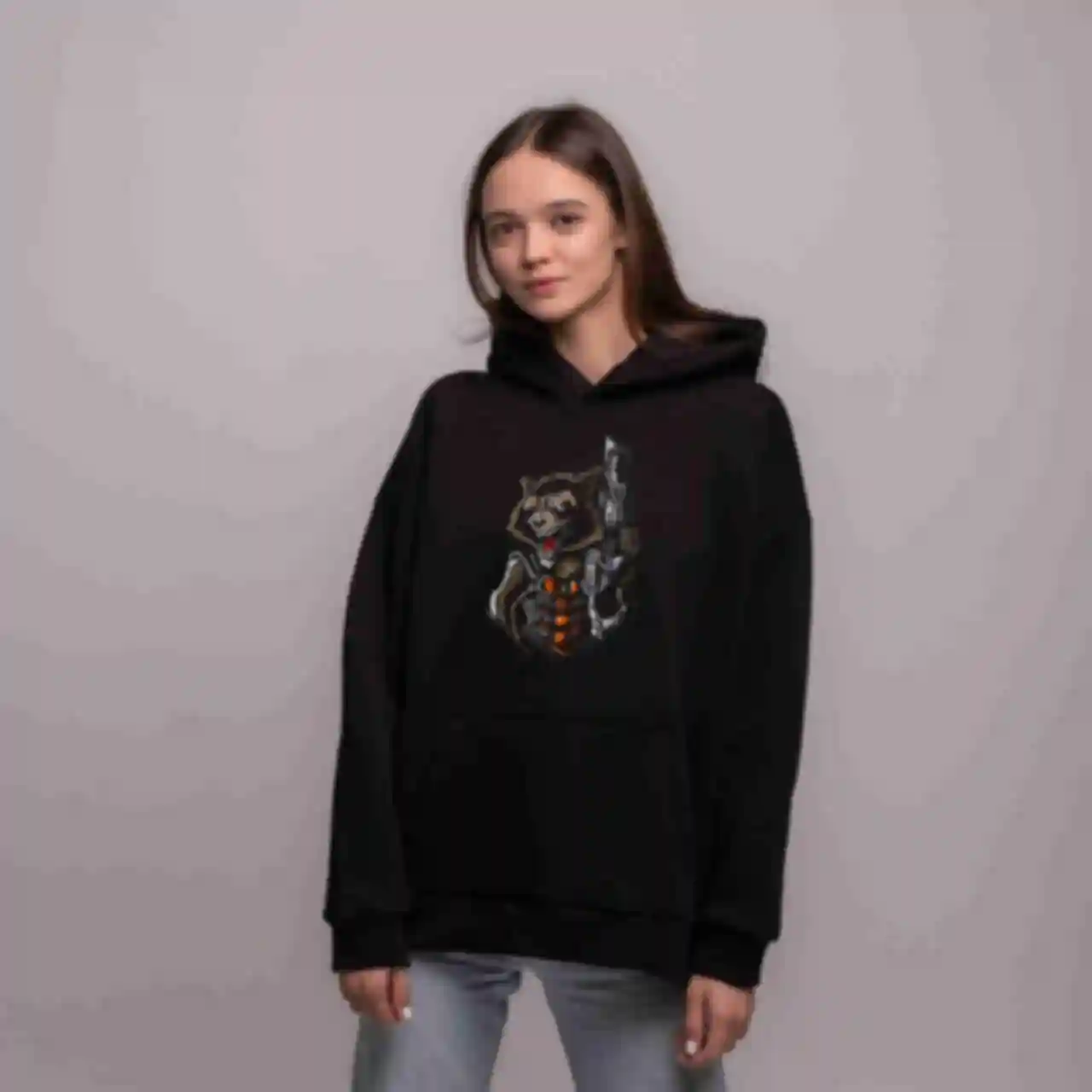 Худі OVERSIZE №12 • Єнот Ракета • Одяг Вартові Галактики • Мерч Марвел • MarvelФото №1