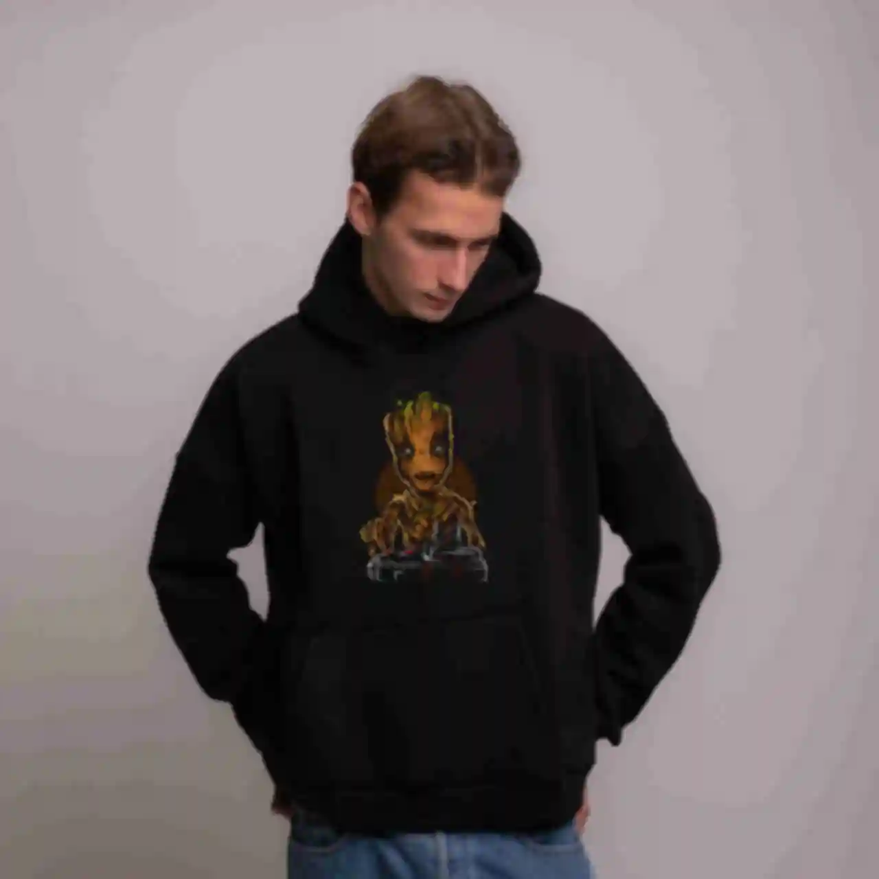 Худі OVERSIZE №11 • Грут • Одяг Groot • Мерч Вартові Галактики Марвел • Супергерої Marvel