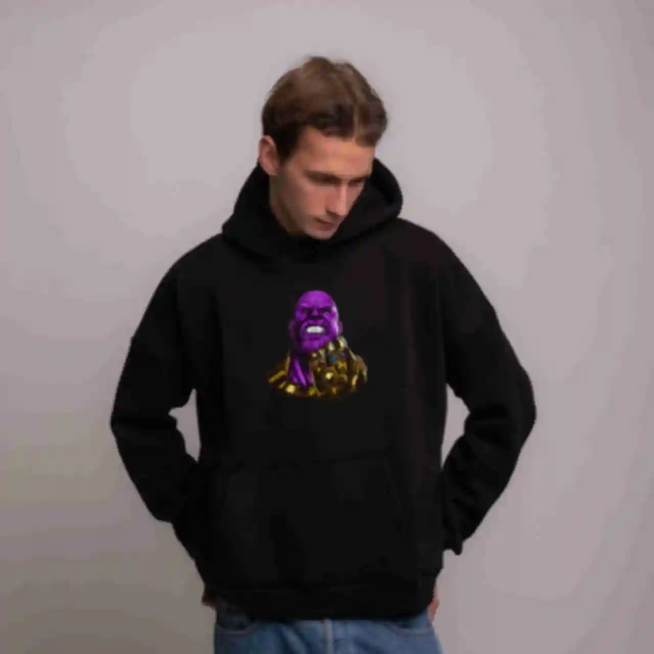 Худи OVERSIZE №13 • Танос • Одежда Thanos • Мерч Марвел • Супергерои Marvel. Фото №1