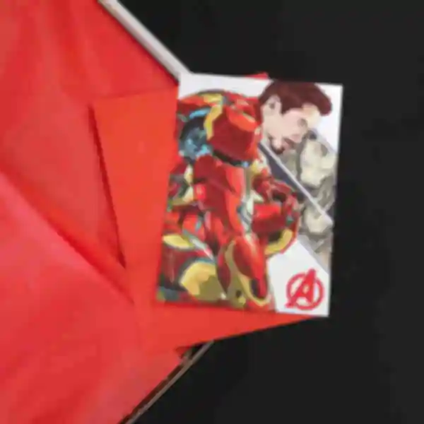 Открытка с Железным человеком • Iron Man • Подарок фанату Марвел • Сувениры Marvel