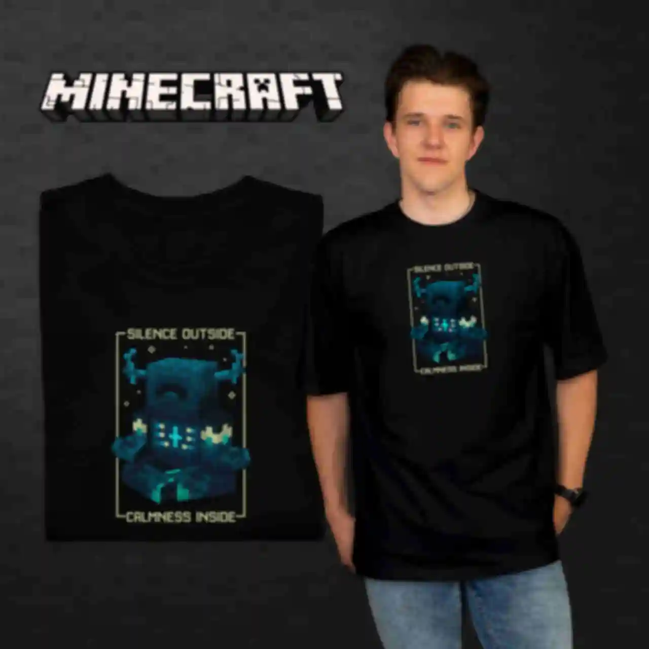 Футболка OVERSIZE №20 • Wargen • Одяг для фанатів гри Майнкрафт • Мерч Minecraft для геймерівФото №131