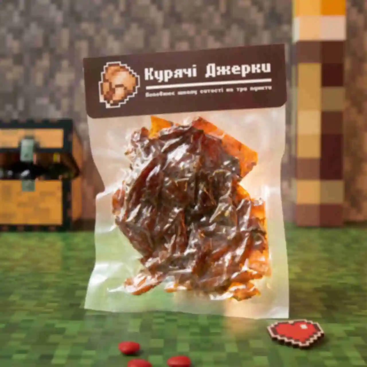 Курячі джерки Minecraft ⦁ Їжа в стилі гри Майнкрафт ⦁ Подарунок геймеру