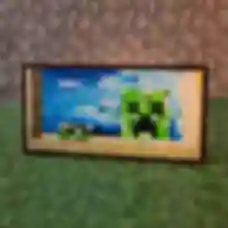 Картина ⦁ Creebet ⦁ Постер в стиле игры Minecraft ⦁ Подарок по Майнкрафт геймеру