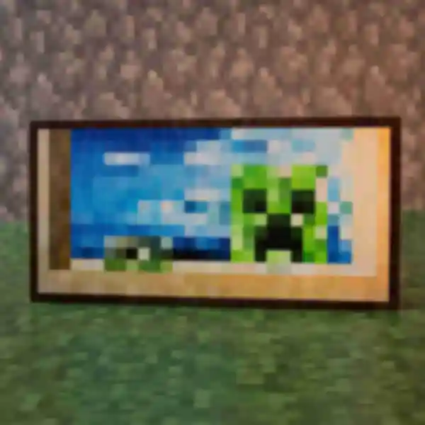 Картина ⦁ Creebet ⦁ Постер в стиле игры Minecraft ⦁ Подарок по Майнкрафт геймеру ПЕРЕДЗАМОВЛЕННЯ НА 23.04