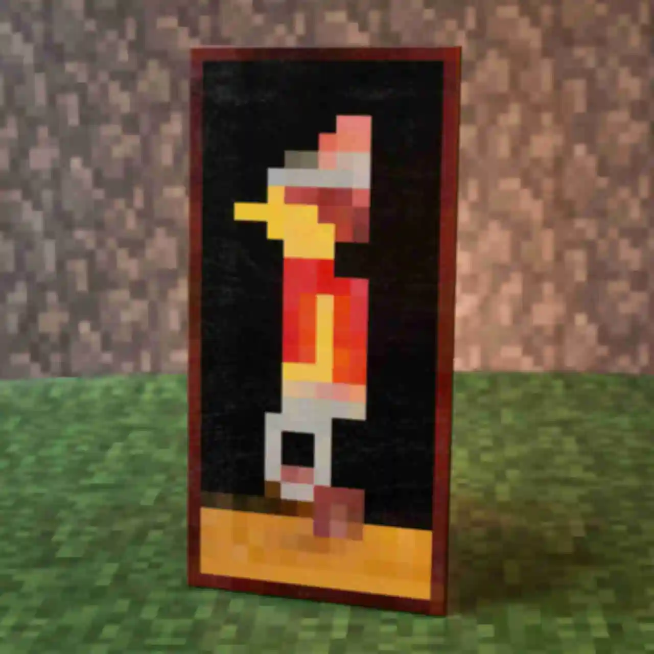 Картина ⦁ Graham ⦁ Постер в стиле игры Minecraft ⦁ Подарок по Майнкрафт геймеру 