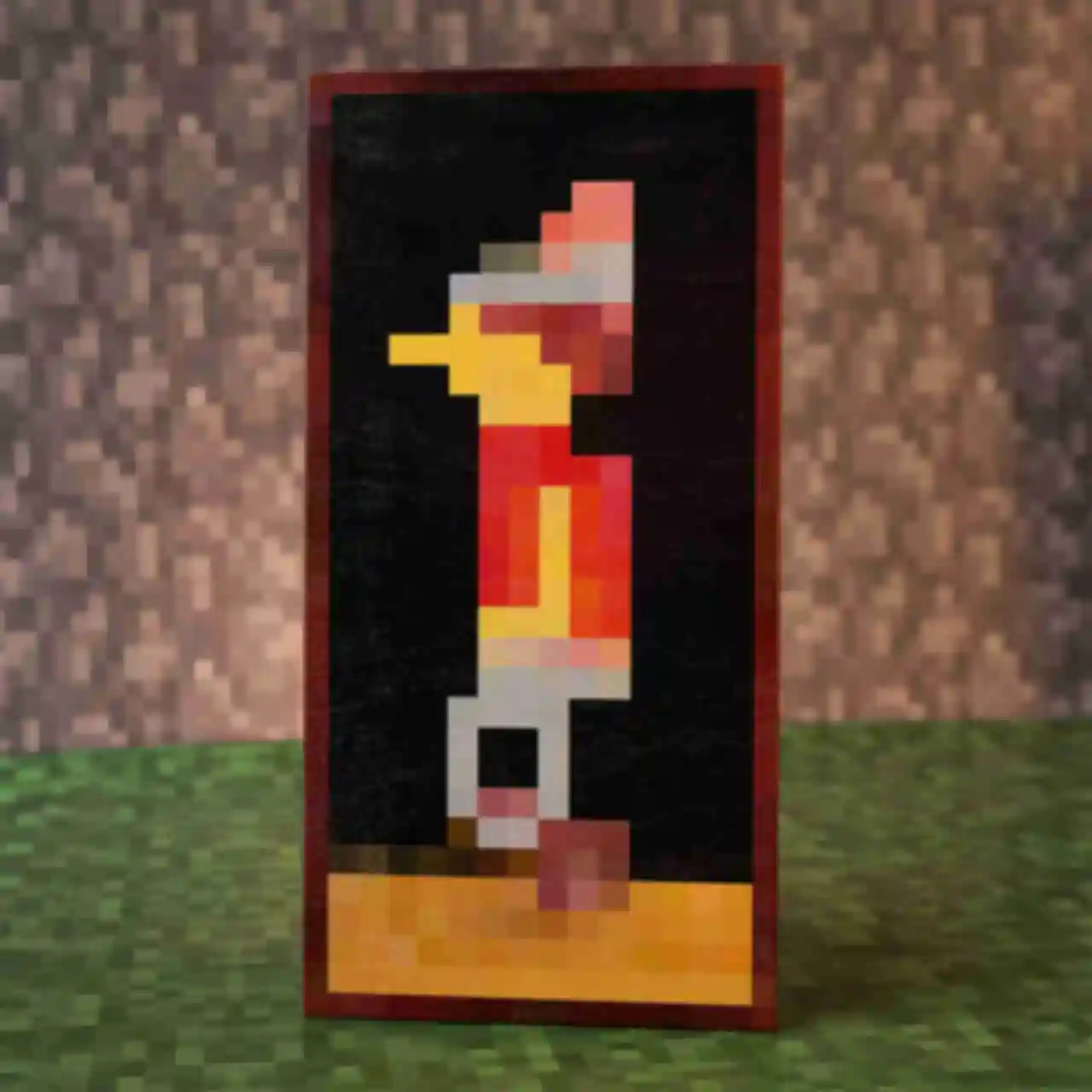 Картина ⦁ Graham ⦁ Постер в стиле игры Minecraft ⦁ Подарок по Майнкрафт геймеру . Фото №1