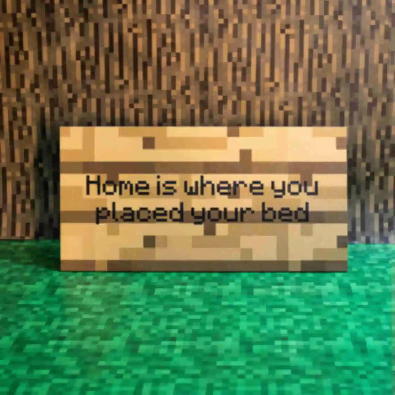 Картина ⦁ Табличка Home ⦁ MinecraftФото №12