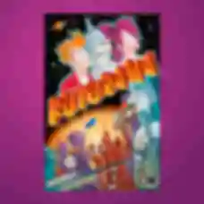 Постер • С героями • Плакат по мультсериалу • Футурама • Подарки Futurama