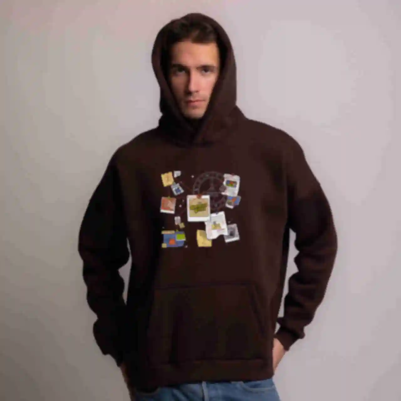 Худі OVERSIZE №14 • Розслідування Таємниць • Гравіті Фолз • Мерч • Одяг для фанатів мультсеріалу Gravity Falls АРХІВФото №1